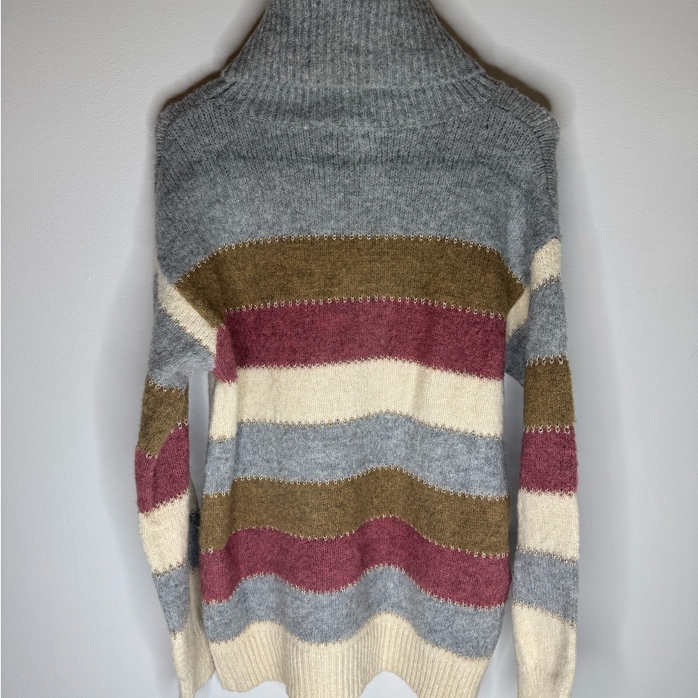 NWT | Hem & Thread | Striped Cowlneck Sweater | Size Medium - Picture 5 of 5